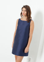 A-Line Mini Dress in Blue - testlinhnguyen1